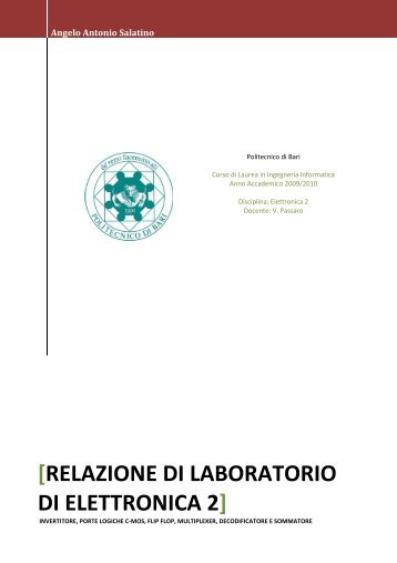 Relazione elettronica 2 All in one - Angelo Antonio Salatino