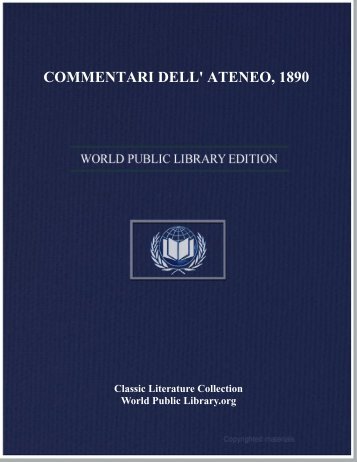 COMMENTARI DELL' ATENEO, 1890 - World eBook Library