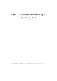 TREVI - Finanziaria Industriale SpA - Mediobanca Ricerche e Studi ...