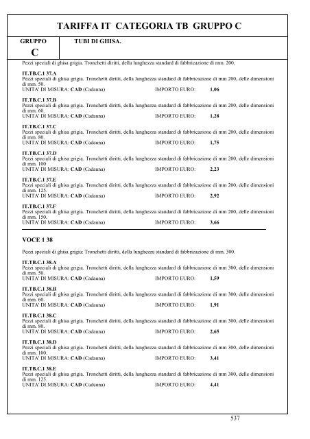 II parte - Elenco prezzi 2010 (.pdf 6242 KB ) - Grandi Stazioni S.p.A.