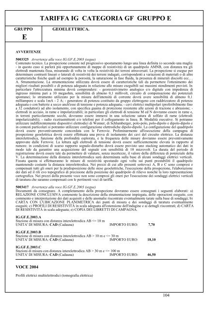 II parte - Elenco prezzi 2010 (.pdf 6242 KB ) - Grandi Stazioni S.p.A.