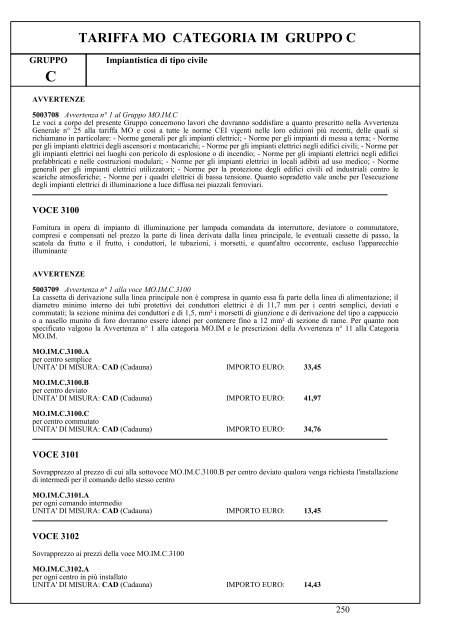 II parte - Elenco prezzi 2010 (.pdf 6242 KB ) - Grandi Stazioni S.p.A.