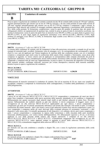 II parte - Elenco prezzi 2010 (.pdf 6242 KB ) - Grandi Stazioni S.p.A.