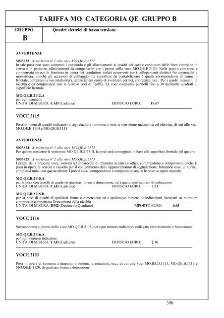 II parte - Elenco prezzi 2010 (.pdf 6242 KB ) - Grandi Stazioni S.p.A.