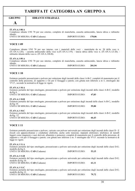 II parte - Elenco prezzi 2010 (.pdf 6242 KB ) - Grandi Stazioni S.p.A.