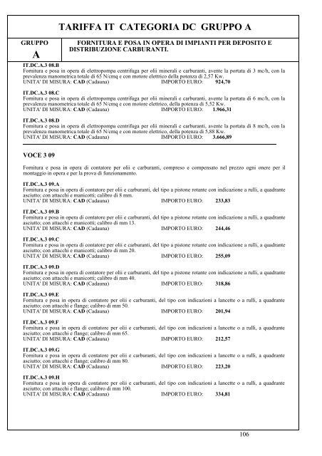 II parte - Elenco prezzi 2010 (.pdf 6242 KB ) - Grandi Stazioni S.p.A.