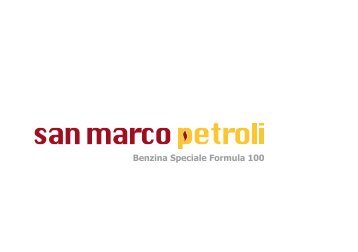 Benzina F100 - San Marco Petroli SpA