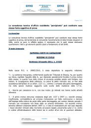 La consulenza tecnica d'ufficio cosiddetta 