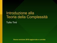 Struttura dei sistemi complessi - Tullio Tinti