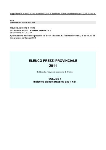 volume - Regione Autonoma Trentino Alto Adige