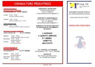 Orari di apertura e attività consultori pediatrici - ASL TO 1