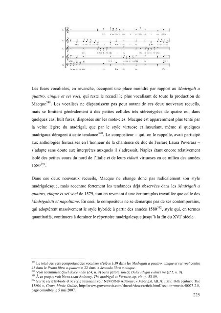 ariosita et artificiosita dans les madrigaux de giovanni de macque