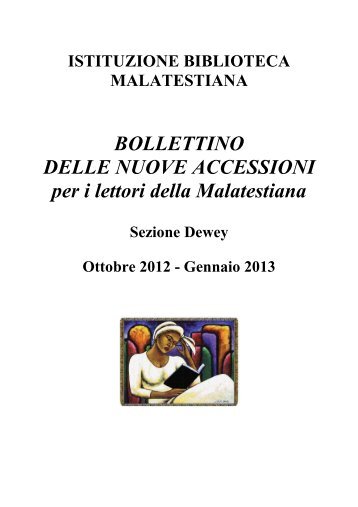 bollettino nuove acc nov gen 2013.pdf - Biblioteca Malatestiana