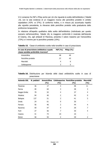 ProBA - Agenzia sanitaria e sociale regionale - Regione Emilia ...