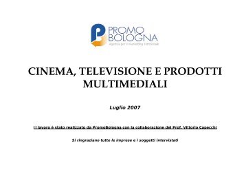 cinema, televisione e prodotti multimediali - PromoBologna