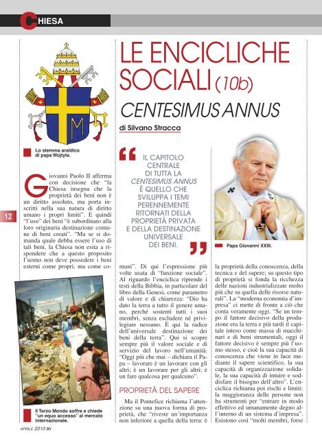 Aprile 2010 - il bollettino salesiano - Don Bosco nel Mondo