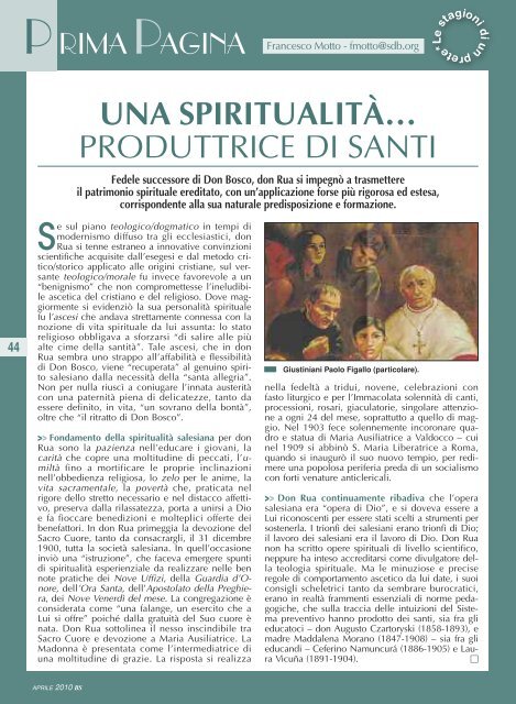 Aprile 2010 - il bollettino salesiano - Don Bosco nel Mondo