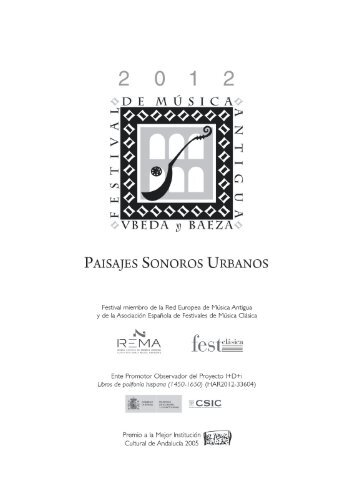 Paisajes sonoros urbanos: XVI Festival de Música Antigua, Úbeda y ...