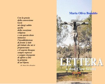 Lettera a Monsignor Ciro Scotti - Figlie della Chiesa