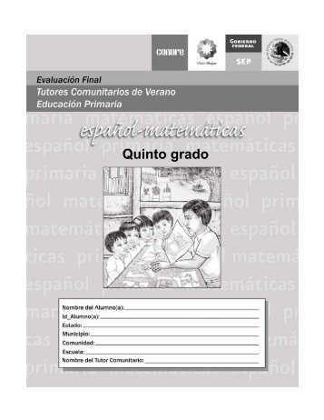 Quinto grado - conafe.edu.mx