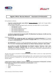 Oggetto: Offerta “Business Network” - Ordine degli Avvocati di Taranto
