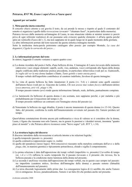 Petrarca RVF 90 Appunti per un'analisi - ZyXEL NSA210