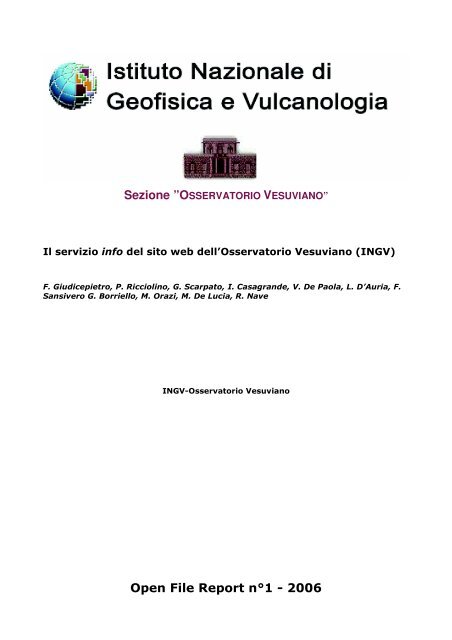 Il servizio info del sito web dell'Osservatorio