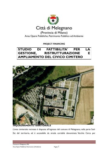 studio di fattibilità - Comune di Melegnano