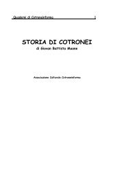 STORIA DI COTRONEI - COTRONEInforma