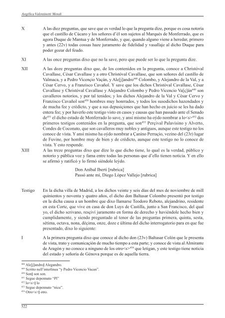 Causa per il Maggiorasco di Cristoforo Colombo - Cuccaro e Colombo