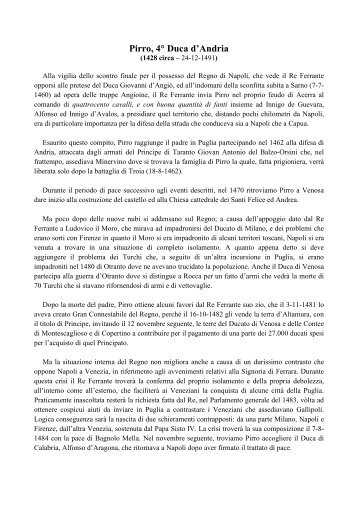 per ulteriori informazioni consultare il pdf - Famiglia del Balzo