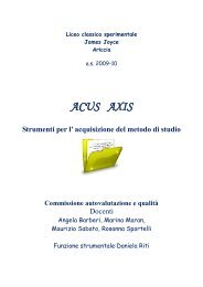 Liceo classico sperimentale - James Joyce