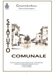 Statuto Comunale - Comune di Sant'Antioco