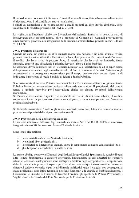 Regolamento Igiene e Ambiente - Comune di Catanzaro