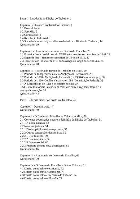 Parte I - Introdução ao Direito do Trabalho, 1 - Submarino