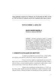 Notas sobre a adoção - Hugo Nigro Mazzilli