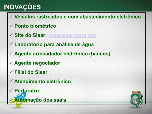 MODELO DE GESTÃO SISAR - CEARÁ IV Seminário ... - Funasa