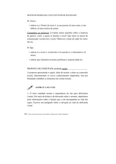 Ensino de Língua Portuguesa para Surdos - Ministério da Educação