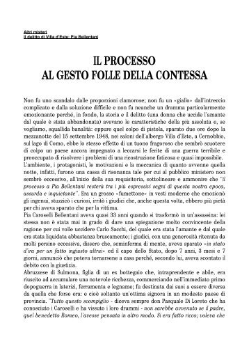 il racconto del processo - Misteri d'Italia