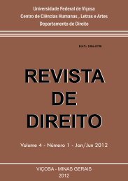 Volume 4 número 01, Jan/Jn 2012 - Departamento de Direito - UFV