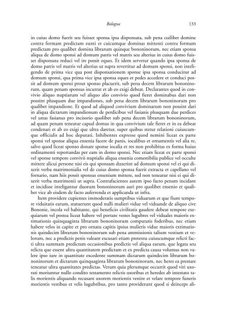 la legislazione suntuaria. secoli xiii-xvi. emilia-romagna - Direzione ...