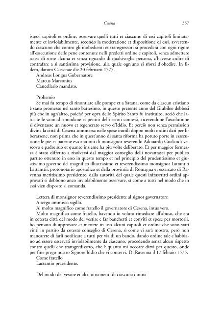 la legislazione suntuaria. secoli xiii-xvi. emilia-romagna - Direzione ...