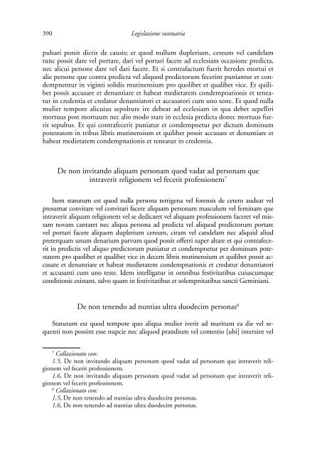 la legislazione suntuaria. secoli xiii-xvi. emilia-romagna - Direzione ...