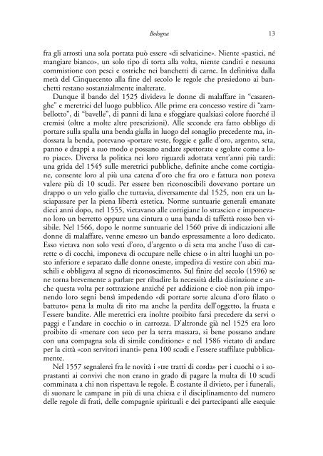 la legislazione suntuaria. secoli xiii-xvi. emilia-romagna - Direzione ...