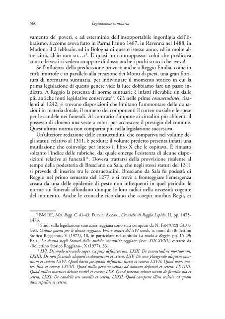 la legislazione suntuaria. secoli xiii-xvi. emilia-romagna - Direzione ...