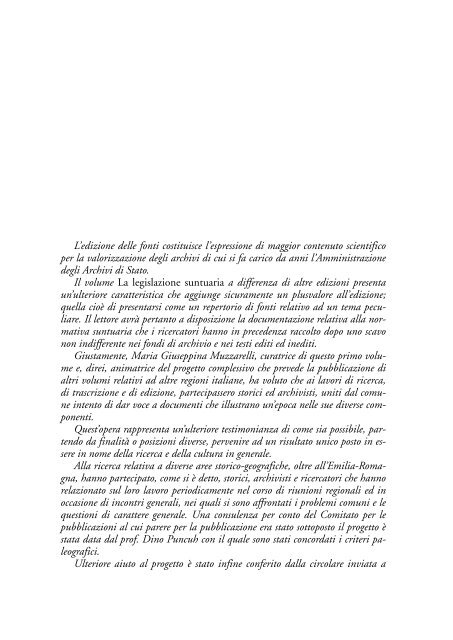 la legislazione suntuaria. secoli xiii-xvi. emilia-romagna - Direzione ...