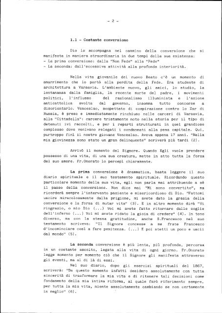 CURIA GENERALE DEI FRATI MINORI CAPPUCCINI P.N. 1780/88 ...