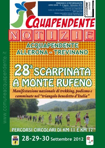 Agosto - Settembre 2012 - Comune di Acquapendente