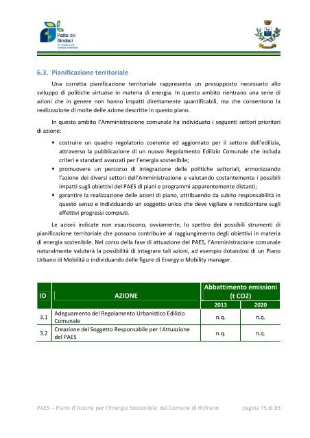 Piano d'Azione per l'Energia Sostenibile