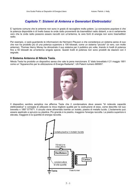 Capitolo 7 - Free-Energy Devices